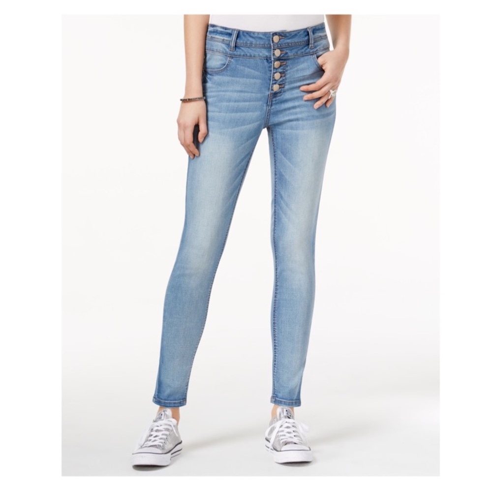 High Waisted Light Wash Super Stretch Jeans